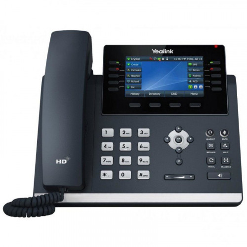 Yealink SIP-T46U Teléfono VoIP PoE 16 Cuentas
