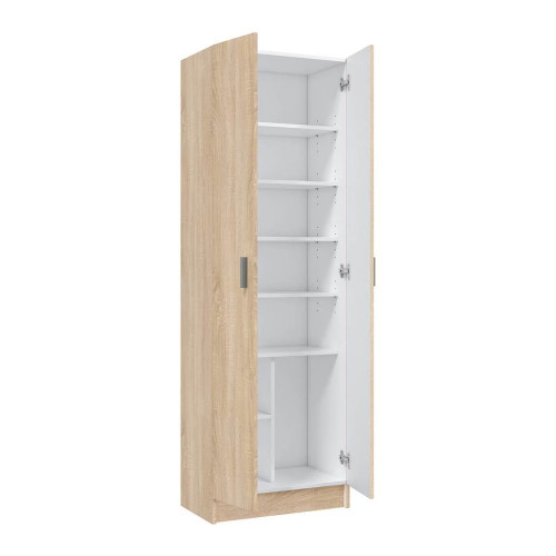 Zapatero Alto 2 Puertas Acabado Roble Roble natural