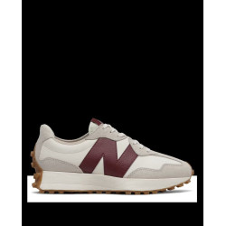 Zapatillas casual de mujer 327 New Balance Blanco / Burdeos