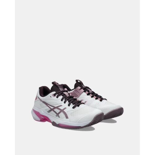 Zapatillas De Mujer Solution Speed Ff 4 Clay Asics Blanco / Rosa