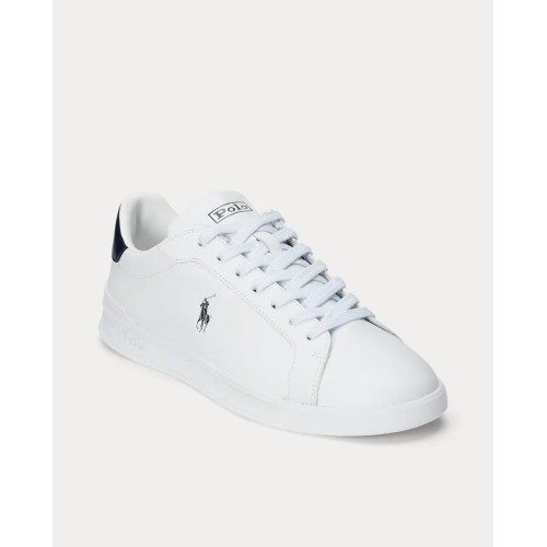 Zapatillas HRT II de hombre tipo casco bajas piel. Blanco roto