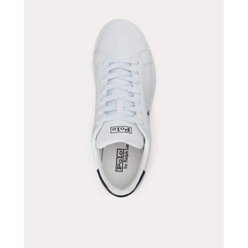 Zapatillas HRT II de hombre tipo casco bajas piel. Blanco roto