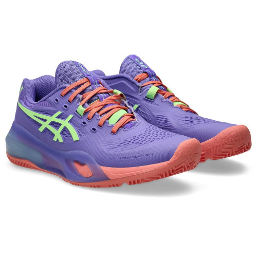 Zapatillas Pádel de Mujer GEL-RESOLUTION X PADEL ASICS Morado / Verde