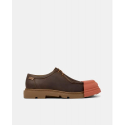 Zapatos de cordones de hombre de piel Junction Marrón