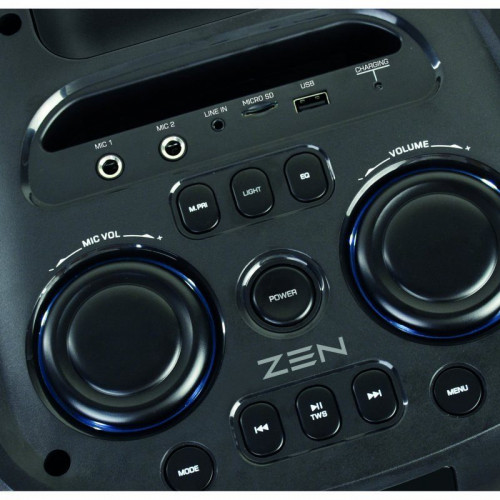 Zen Aero Altavoz Portable Bluetooth LED RGB 350W PMPO + Micrófono