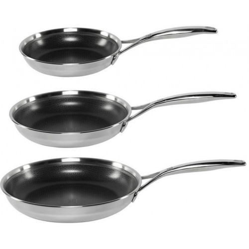 ZWILLING Peak frying pan set 3 pieces silver-black