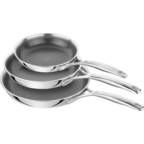 ZWILLING Peak frying pan set 3 pieces silver-black