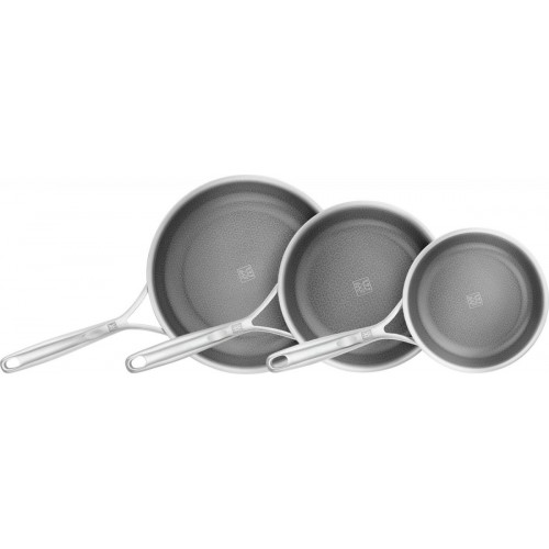 ZWILLING Peak frying pan set 3 pieces silver-black