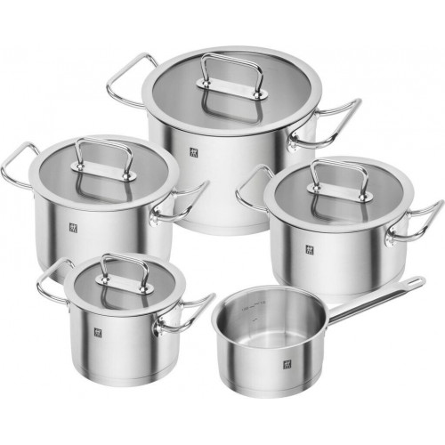 ZWILLING Pro Pot Set with Glass Lid 5 pcs
